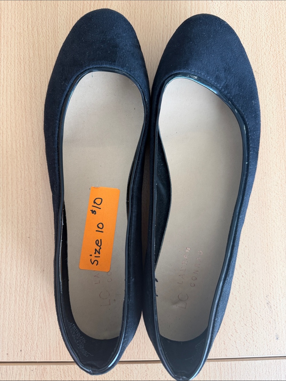 LC Lauren Conrad Black Ballet Flats - Simple Slip-On Style